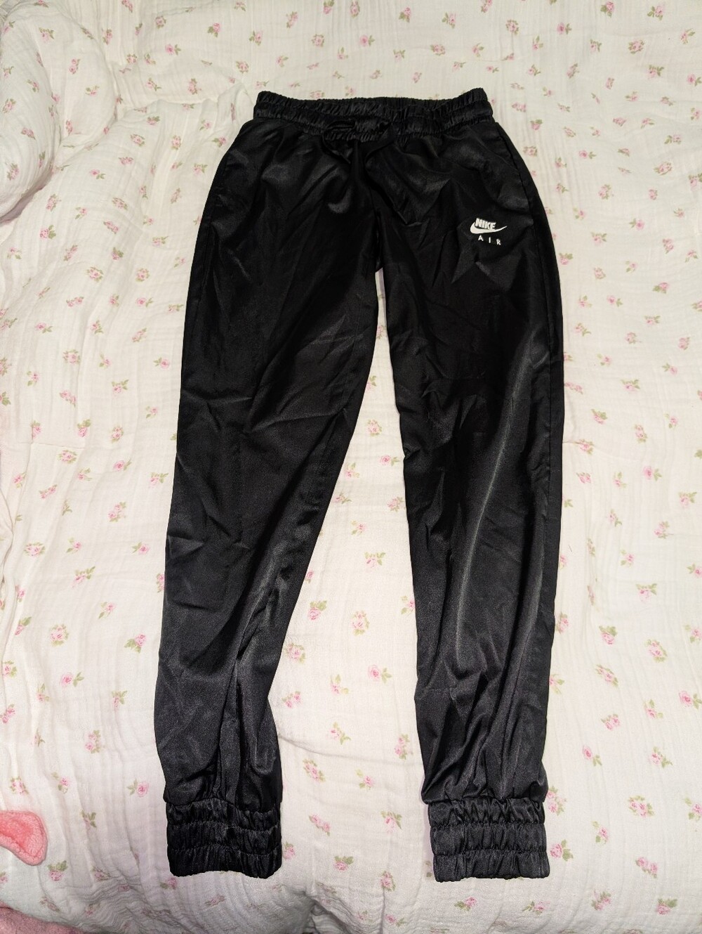 Nike Air Women's XS Jogger Pants Black With White Logo